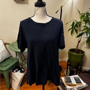 Karen Scott Navy Blue Sport Tee